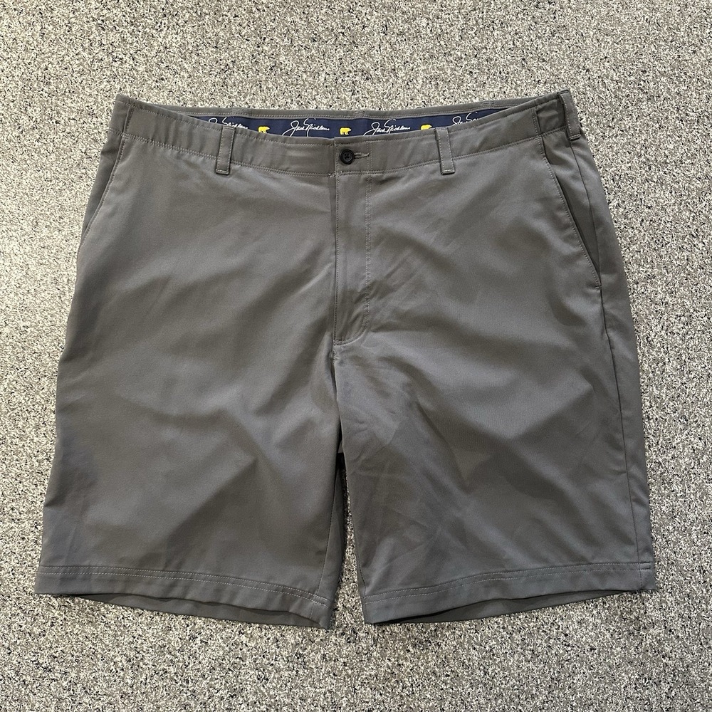 Jack Nicklaus Golf Shorts‎ 10" Men's 40 Grey Flat Front Stretch